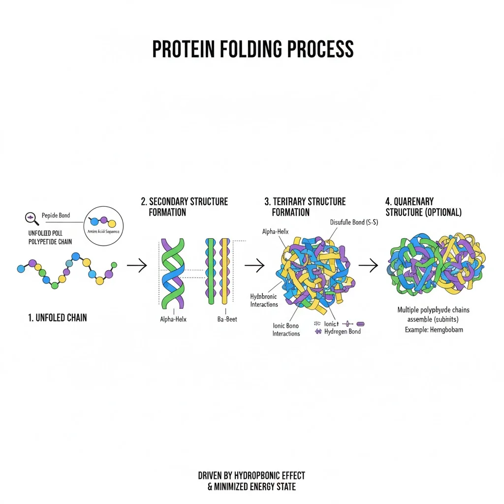 Protein folding process